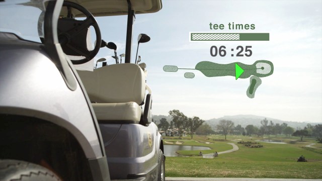 Golf Cart Tee Times Graphic